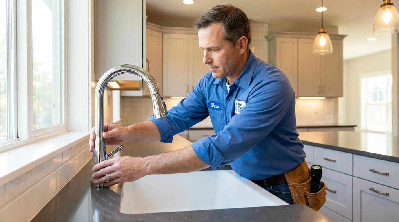Kitchen faucet installation by Johns Plumbing LLC in Colfax